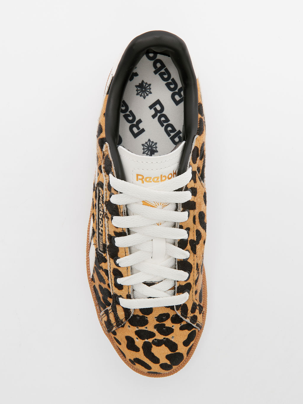 Женские кеды REEBOK CLUB C GROUNDS UK Артикул 4493683, леопардовый принт