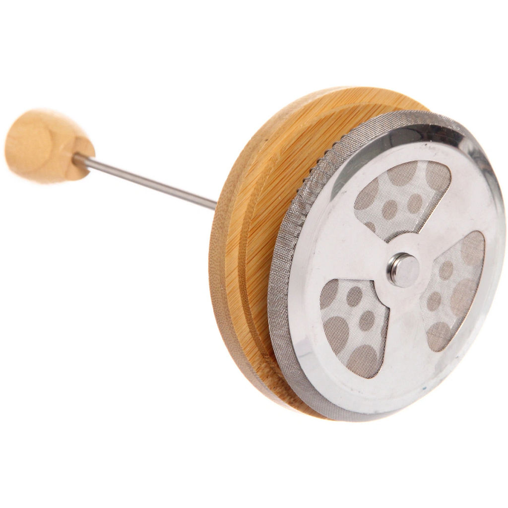 Френч-пресс 1000мл "Хай-Тек" с бамбуковой крышкой