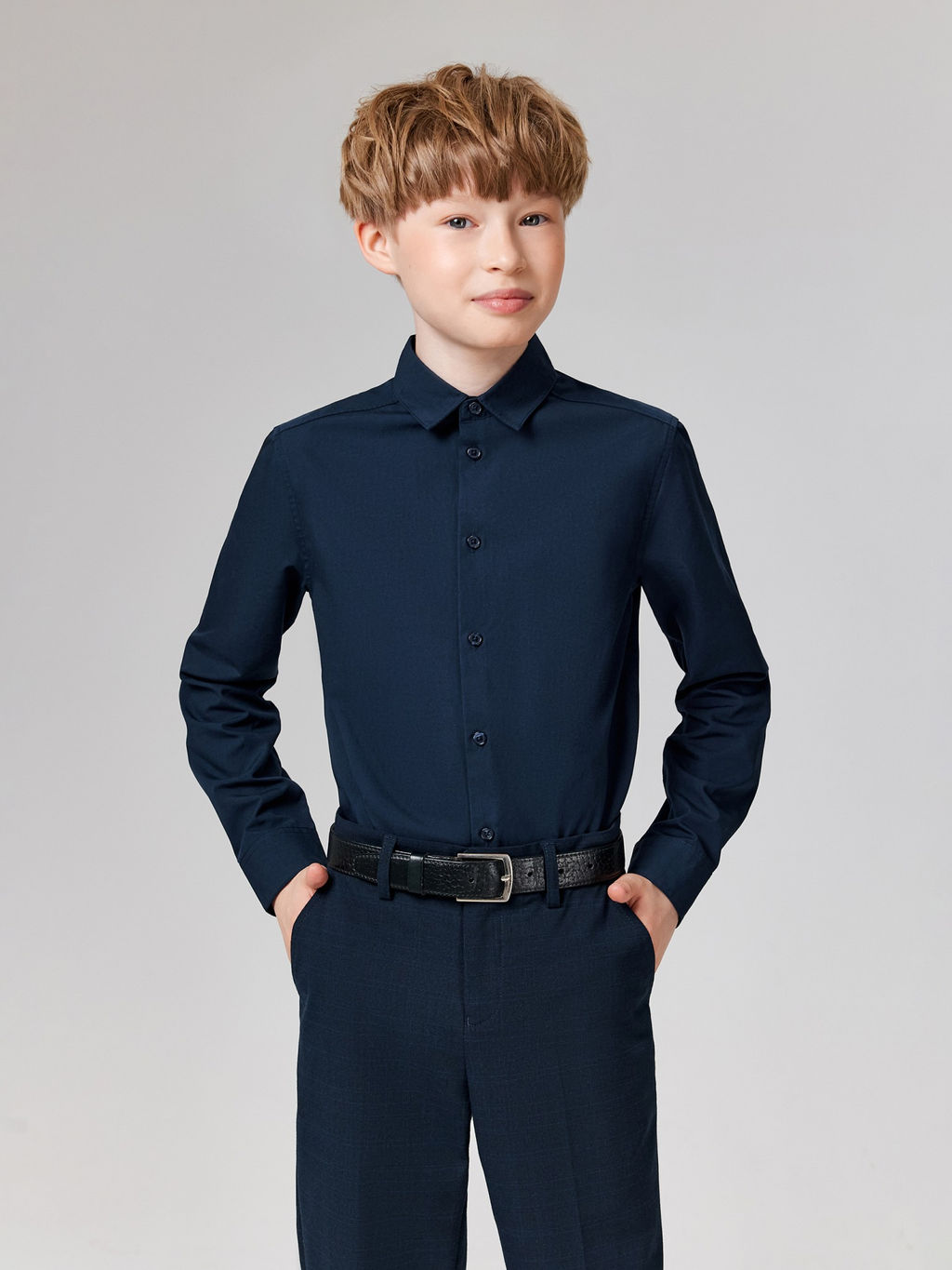 ACOOLA / Сорочка верхняя детская для мальчиков Tump темно-синий  фото 7