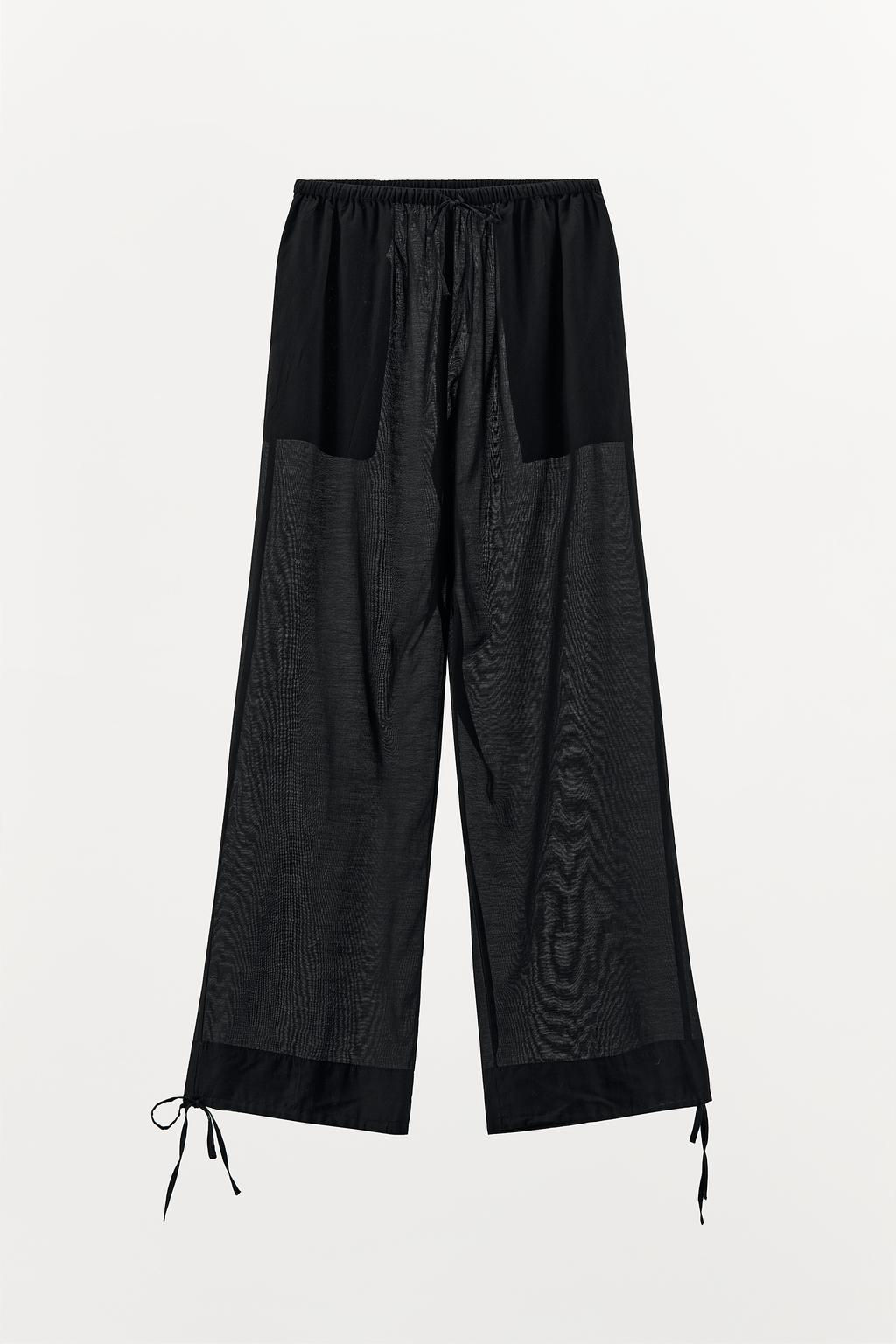 TROUSERS WITH TIES AT THE HEMS - Zara фото 4