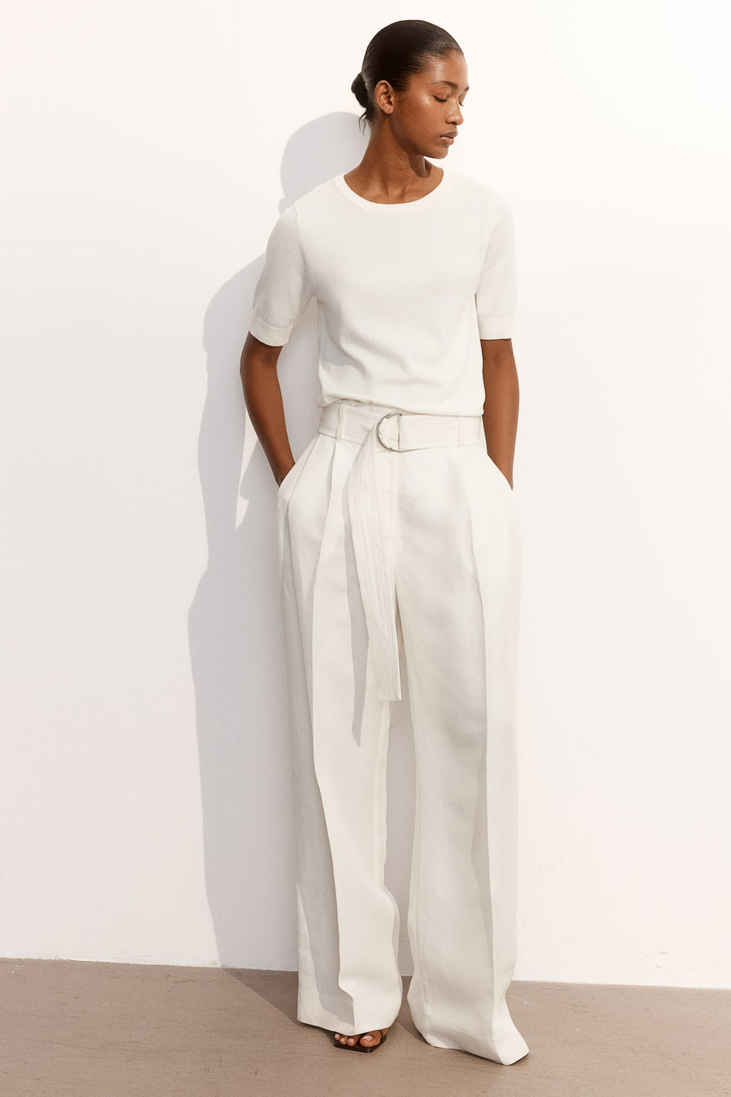 Camiseta en punto fino - H&m фото 3
