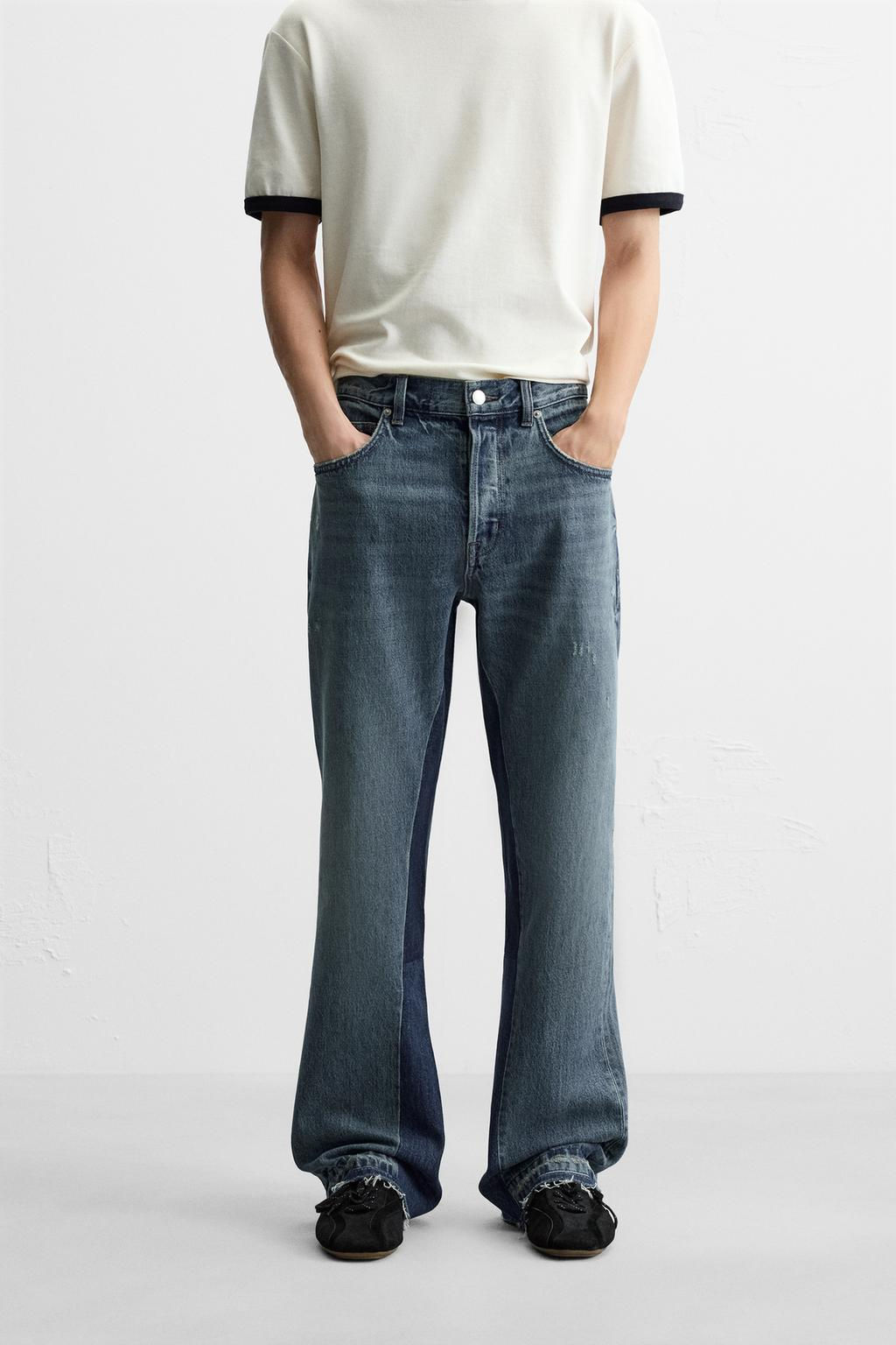 PATCHWORK FLARE FIT JEANS - Zara фото 2