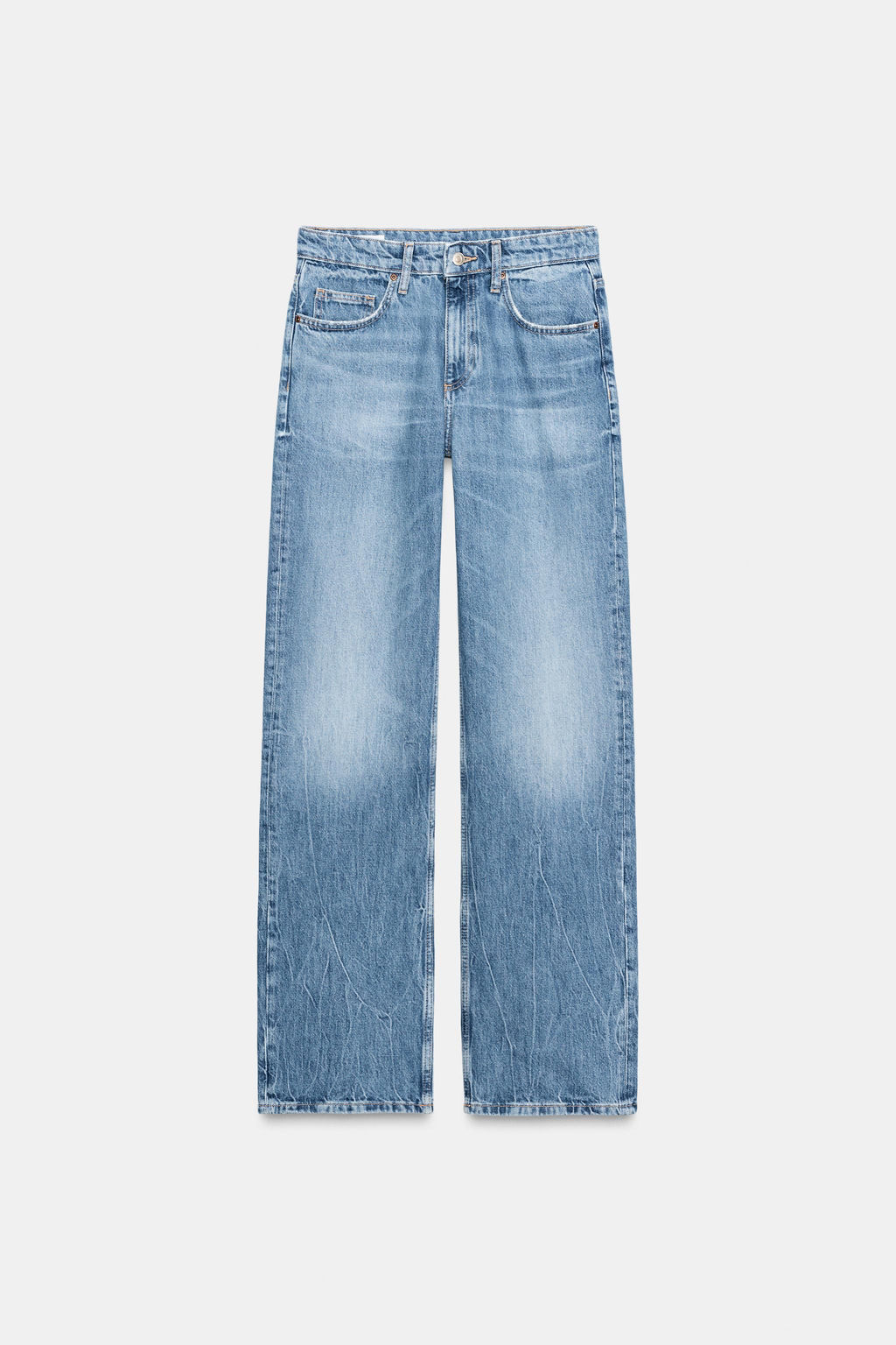 TRF WIDE-LEG HIGH-WAIST JEANS - Zara фото 6
