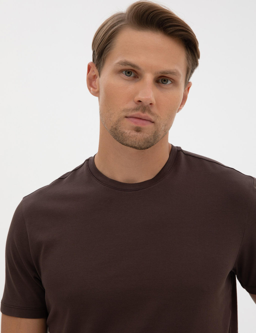Kahverengi Slim Fit Basic Ti__rt - Pierre cardin фото 2