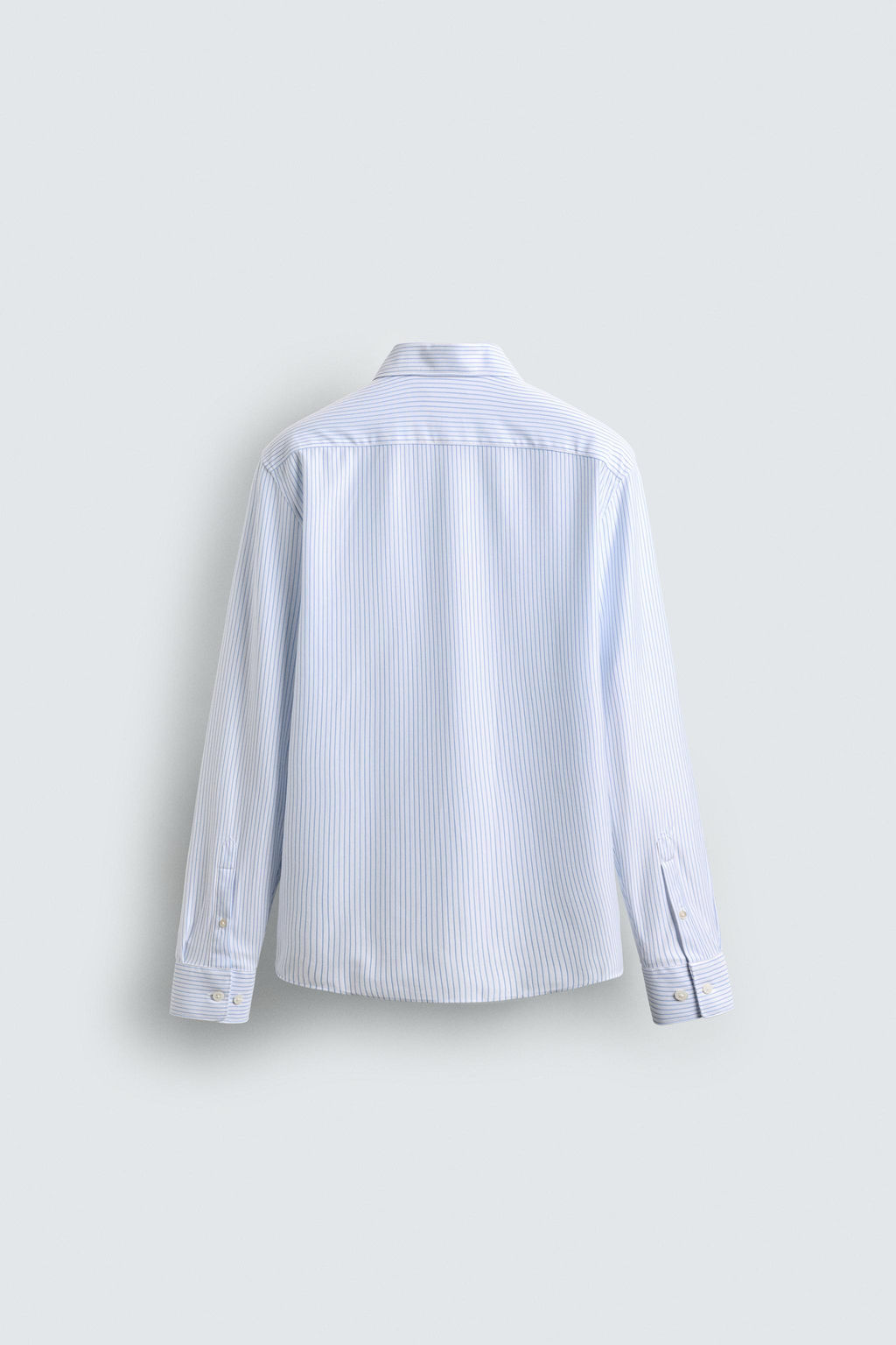 CAMISA REGULAR FIT / Blanco / Celeste