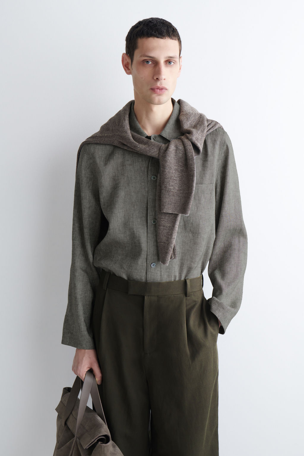 CAMISA DE LINO RELAXED FIT - H&m фото 2