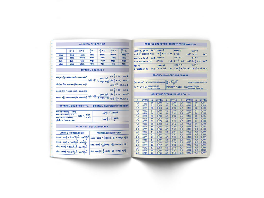 Светоч 48ТПСК5_126_2_1 Тетрадь со справочным материалом Линия успеха, софт тач ламинация + тиснение фольгой, A5 48 л. на скобе 65 г/кв.м , белизна 100 % 10 шт. , клетка 000570 Алгебра фото 7