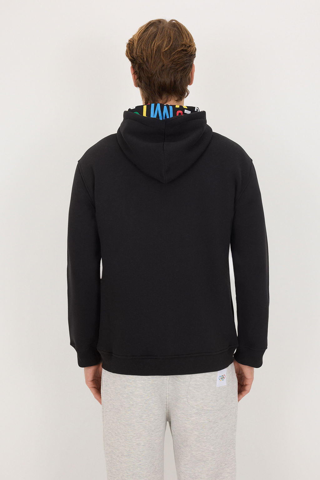 Siyah Olimpiyat Logo Bask?l? Cepli Unisex Basic Orme Sweatshirt - Trendyolmilla фото 9