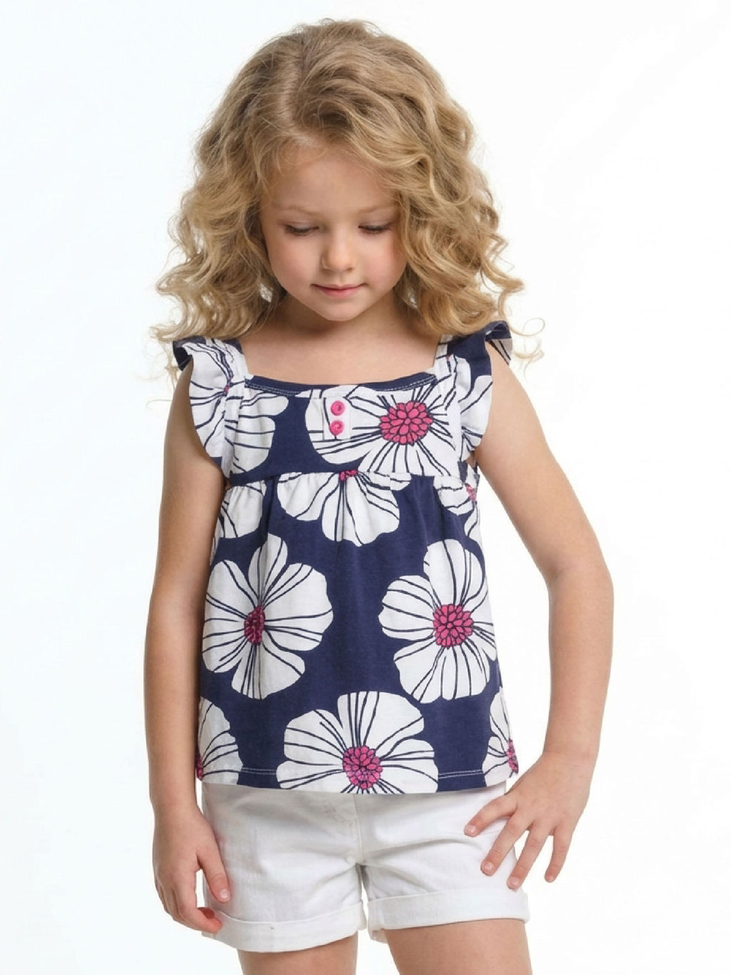 Майка для девочки UD 1458 цветы - Mini maxi фото 4