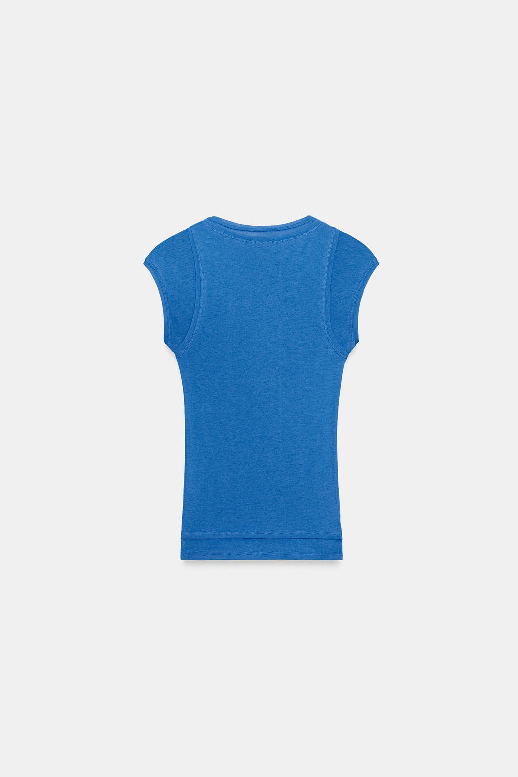 CAMISETA SUPIMA® EFECTO DOBLE / Azul el?ctrico - Zara фото 4