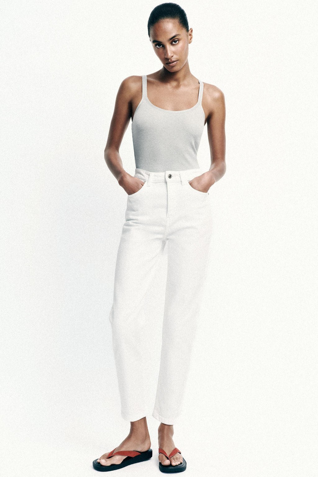 Z.01 HIGH-WAIST MOM FIT JEANS - Zara фото 15