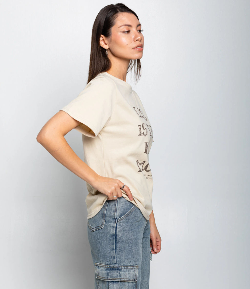 Футболка #КТ643 (1), светло-бежевый