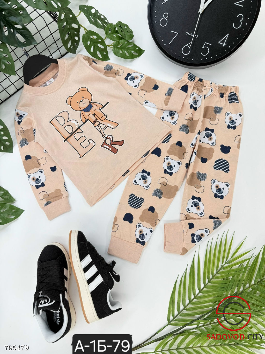 Пижама для девочки и мальчика с рисунком