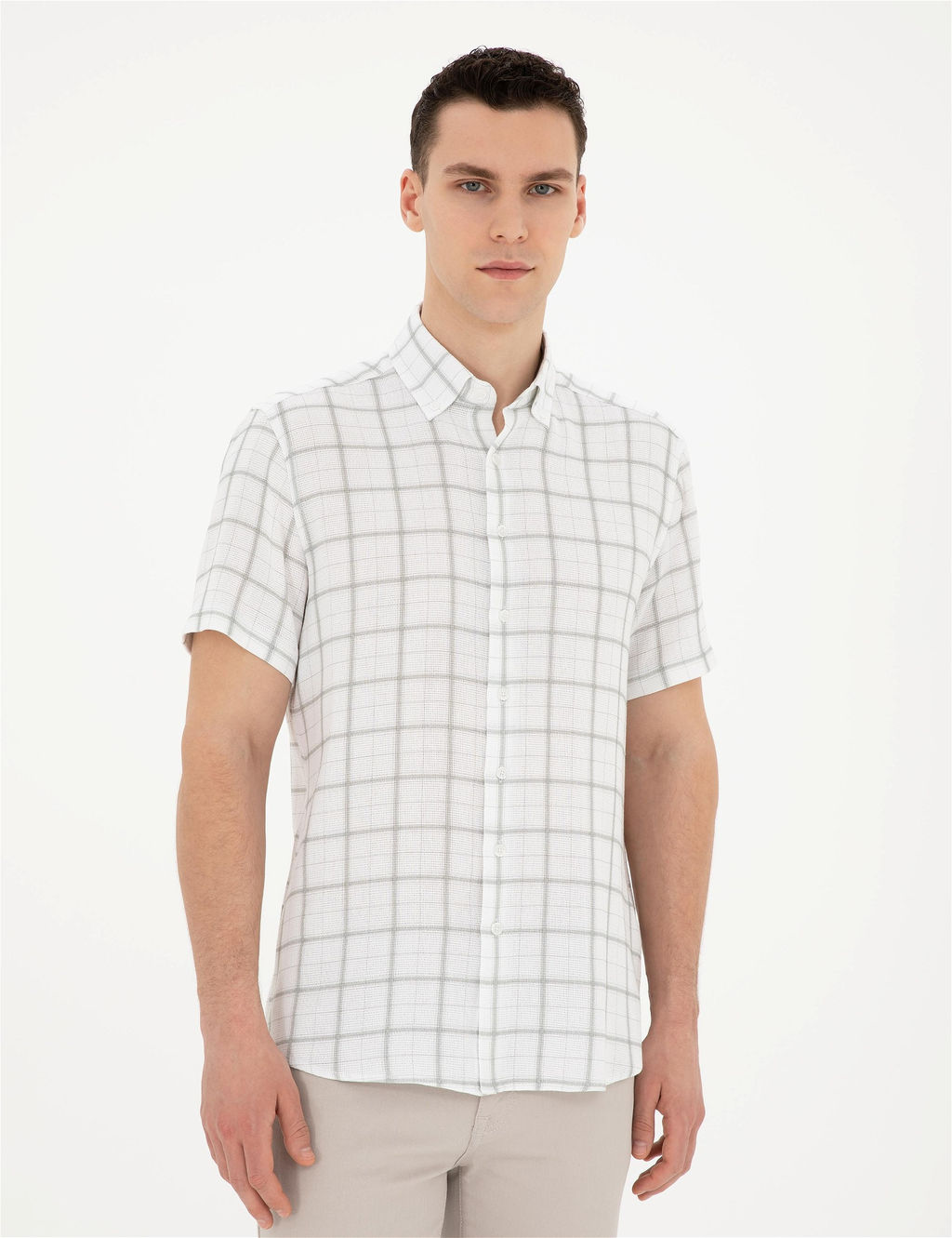 Ye_il Regular Fit K_sa Kollu G_mlek - Pierre cardin фото 3