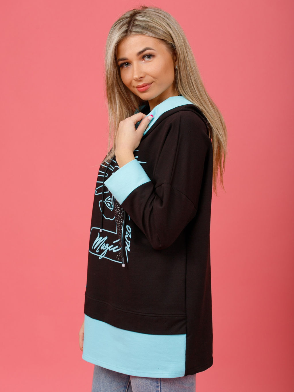 845 Туника "бирюза"