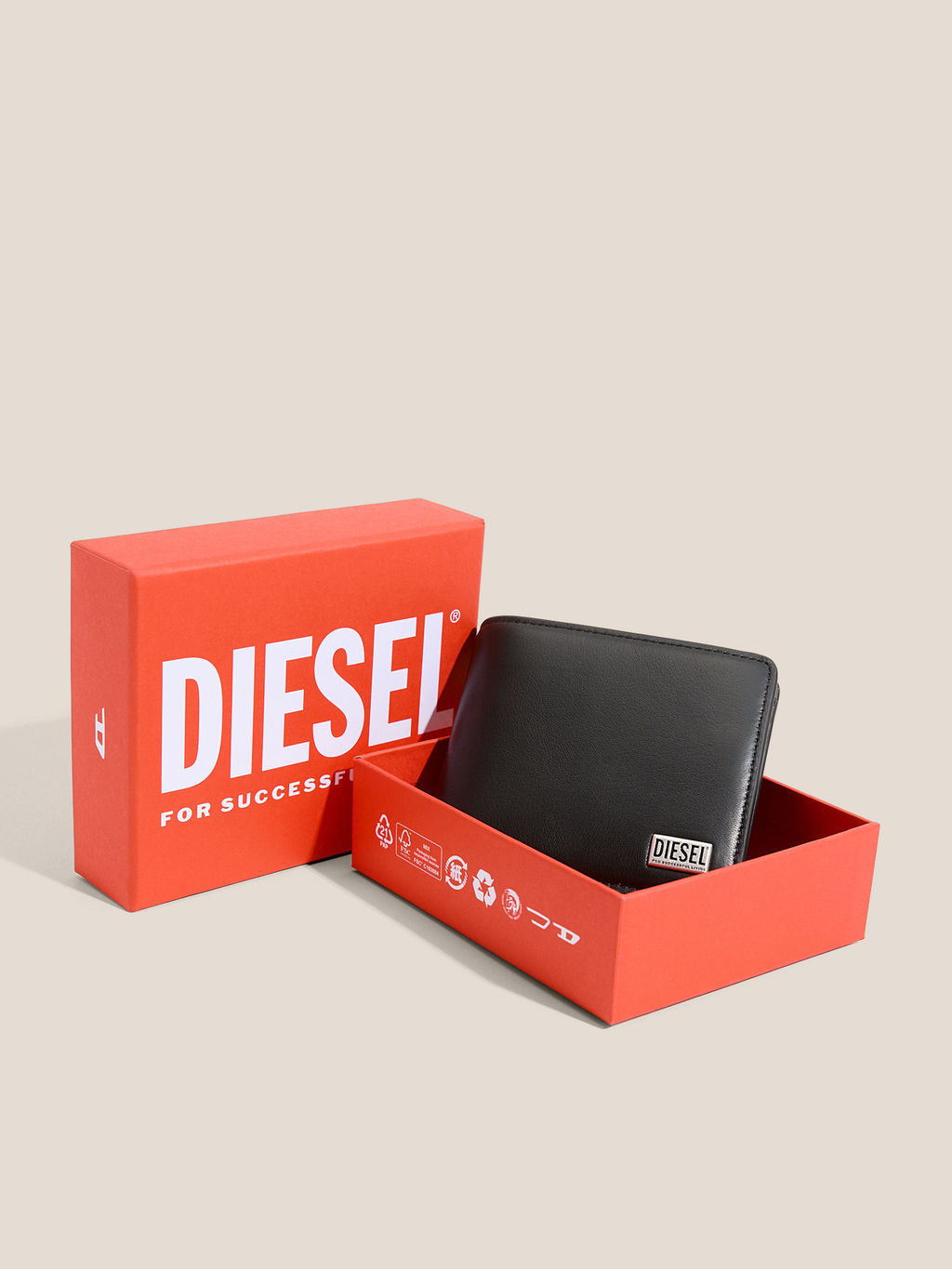 Мужской кошелёк DIESEL BISCOTTO BI FOLD Артикул 4773626, черный