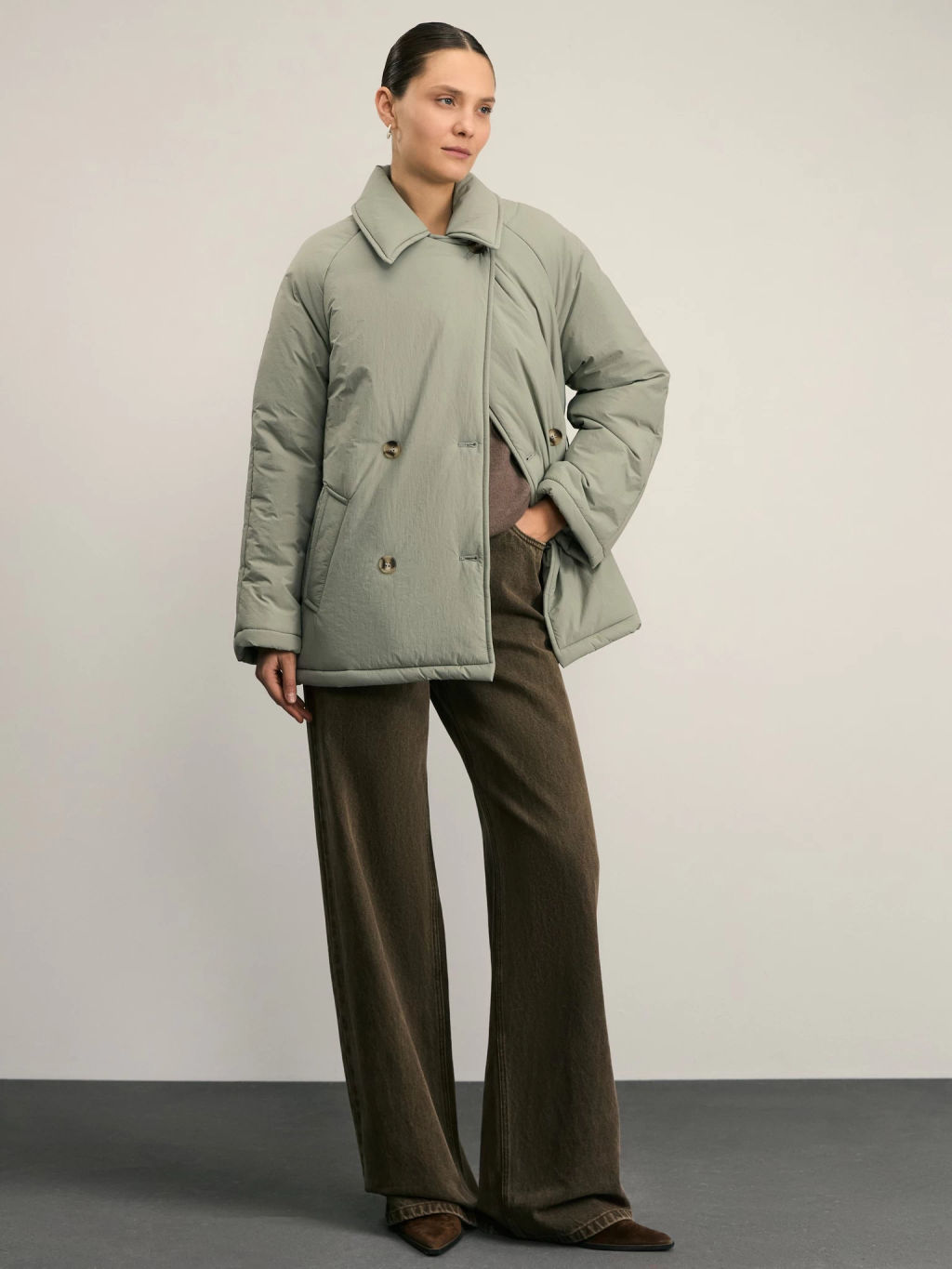 Куртка стеганая с поясом / Zarina  фото 2