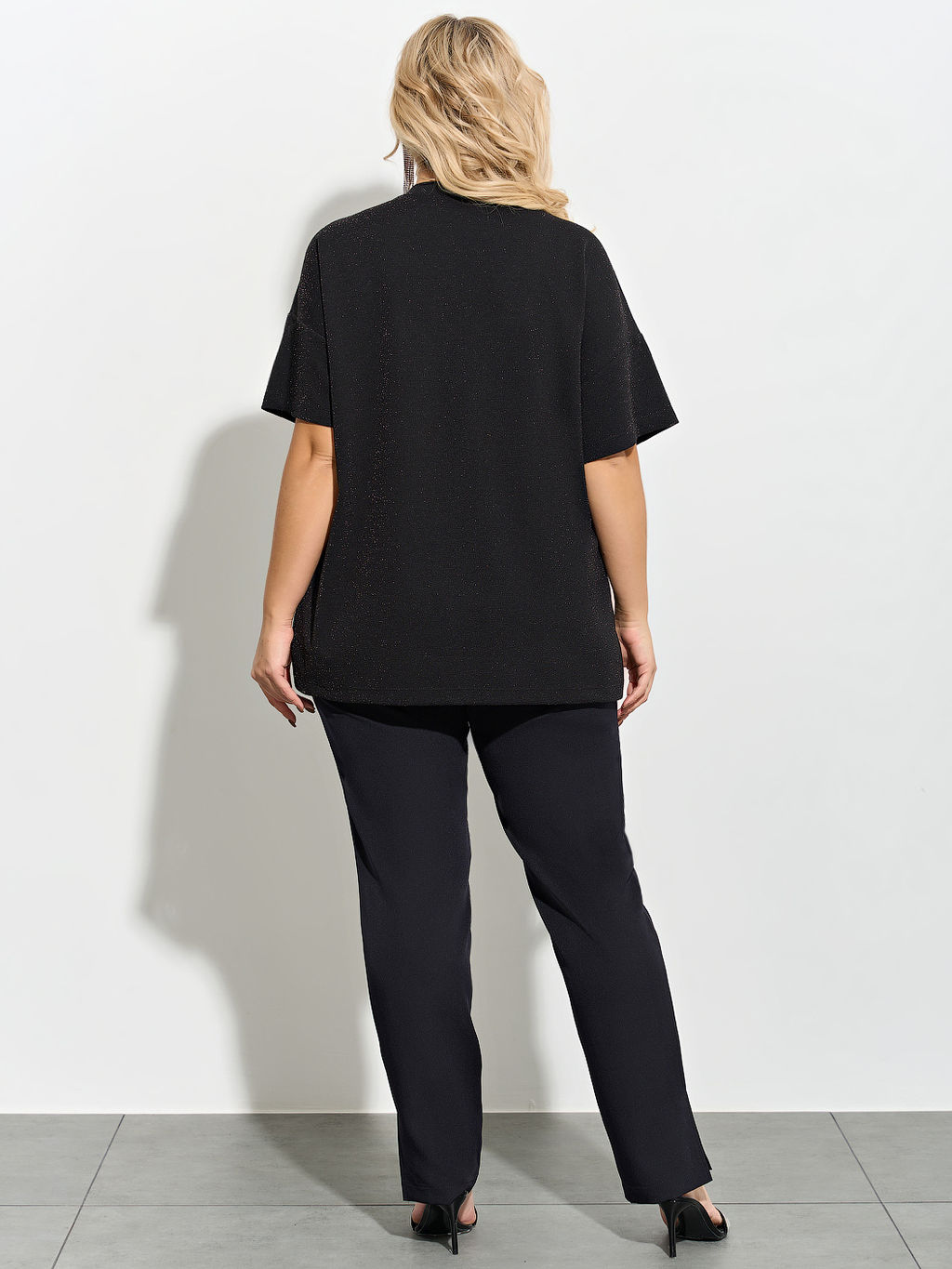 Футболка 0087-26 черный кристалл