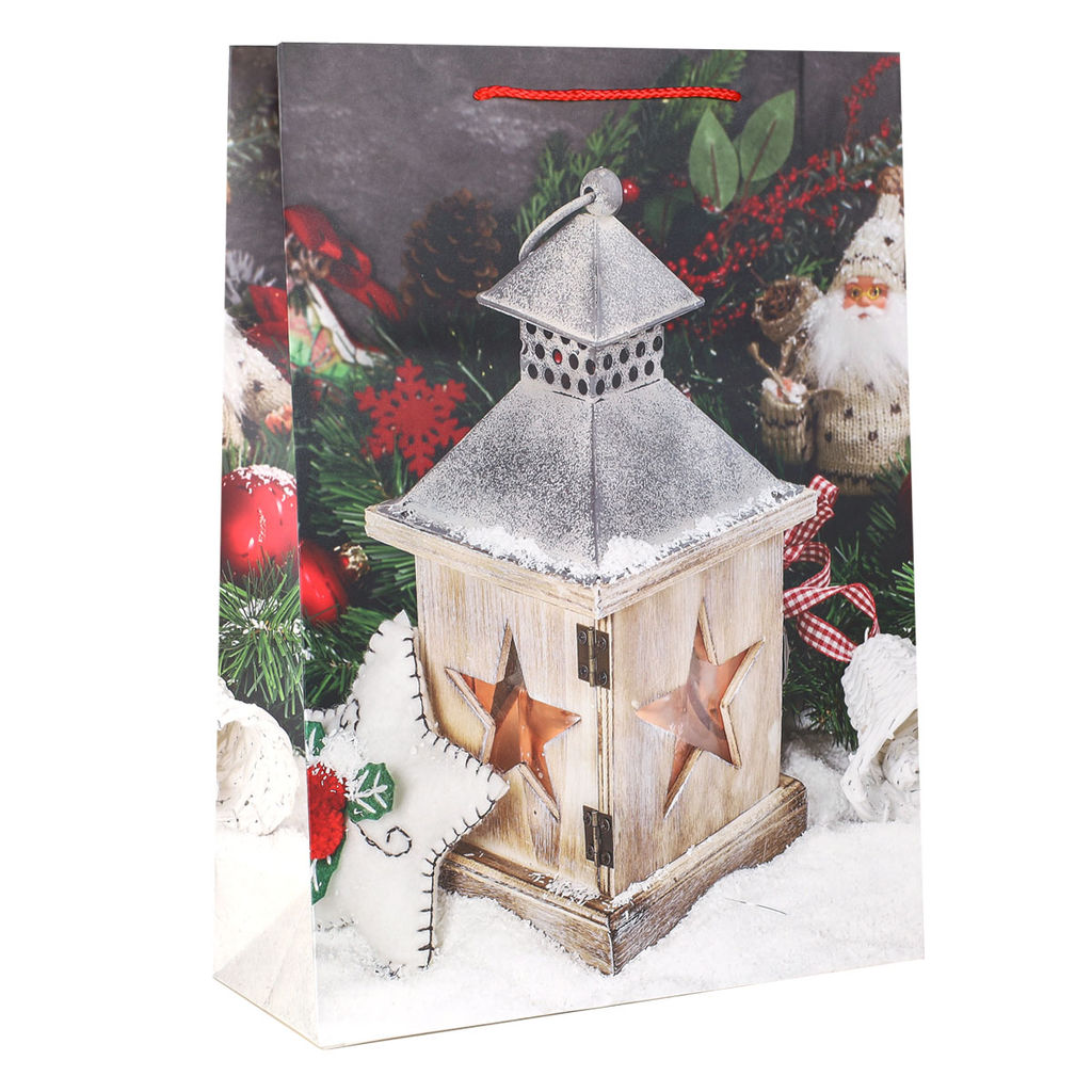 Цена за 12 шт. Пакет подарочный 31х42х12см / 5383ХL /уп 12/300/Новый год - ГалеонТрейд фото 18