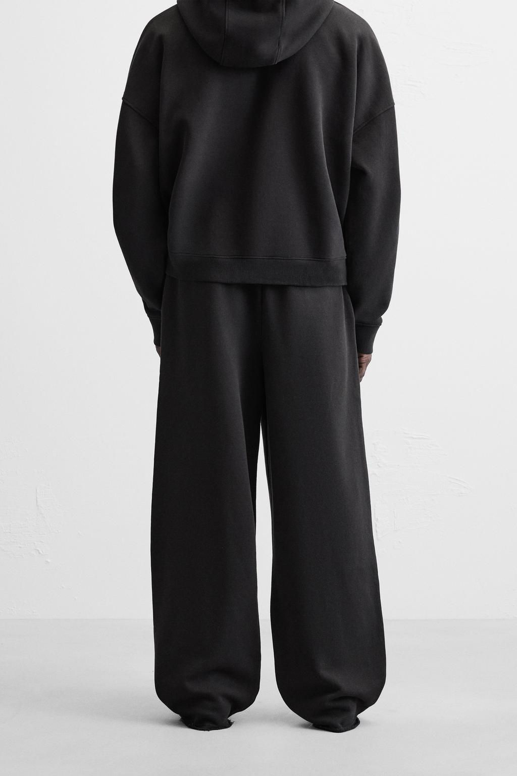 WASHED PLEATED JOGGER TROUSERS - Zara фото 3