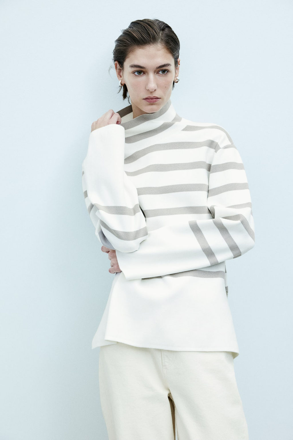 Jersey de punto con cuello perkins - H&m фото 2