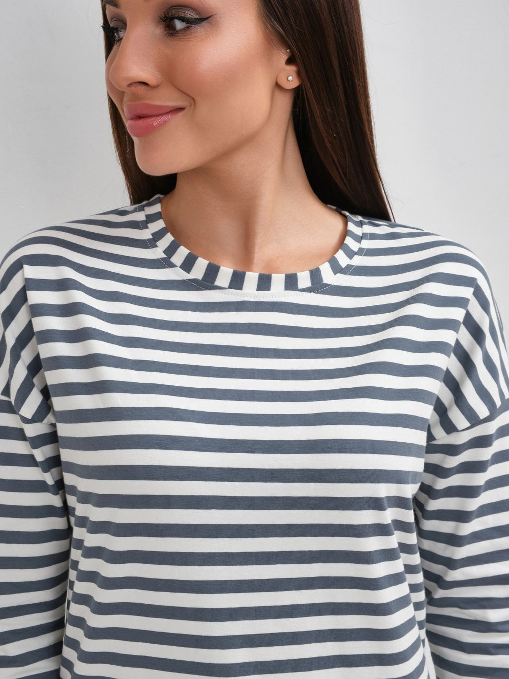 Лонгслив Николь Хлопок 95%, лайкра 5% тельняшка - Ивассорти фото 7