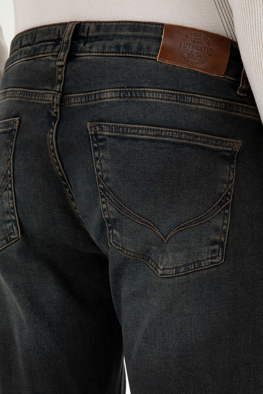 Мужские коричневые джинсовые брюки - U.s. polo assn фото 6