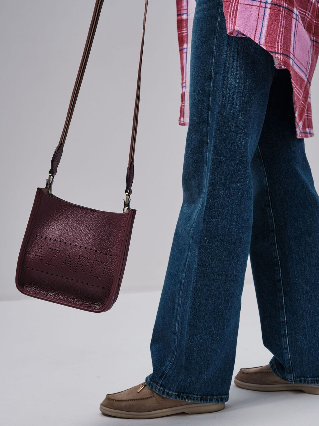 Сумка на плечо Azaro 30996 бордовая вишня