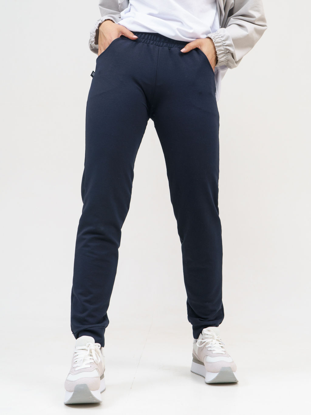 756 Брюки "Серо-синий"