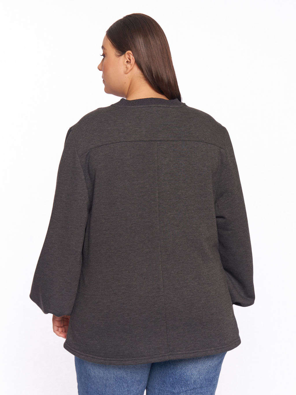 Свитшот с объемными рукавами SV01502MEL22 - Артесса фото 7
