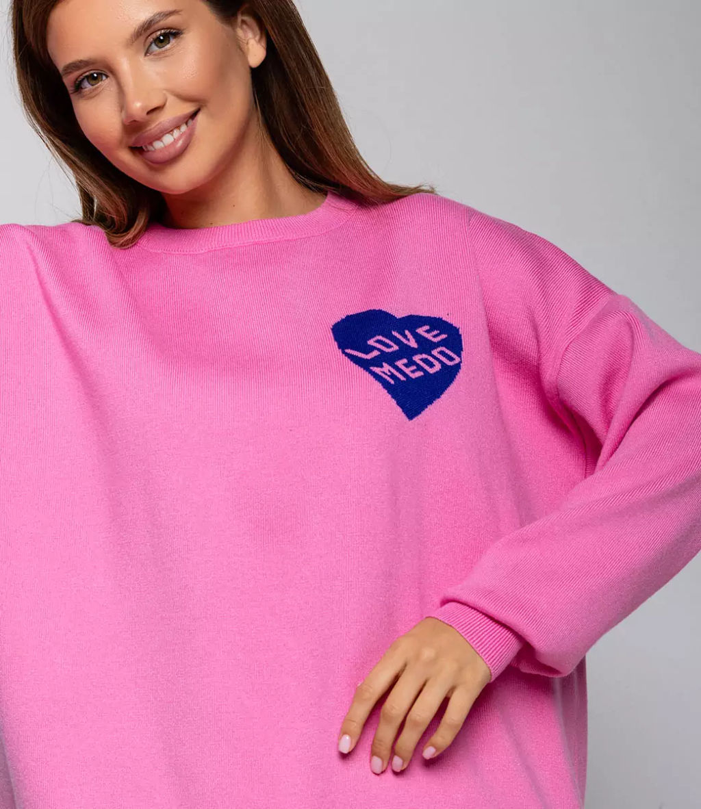 Джемпер #КТD6085, розовый