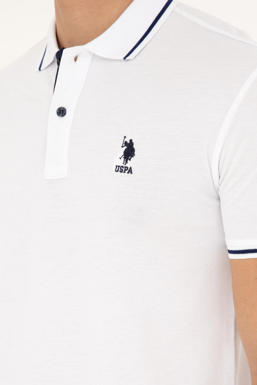 U. S. Polo Assn / Мужская белая базовая футболка - U.s. polo assn фото 7