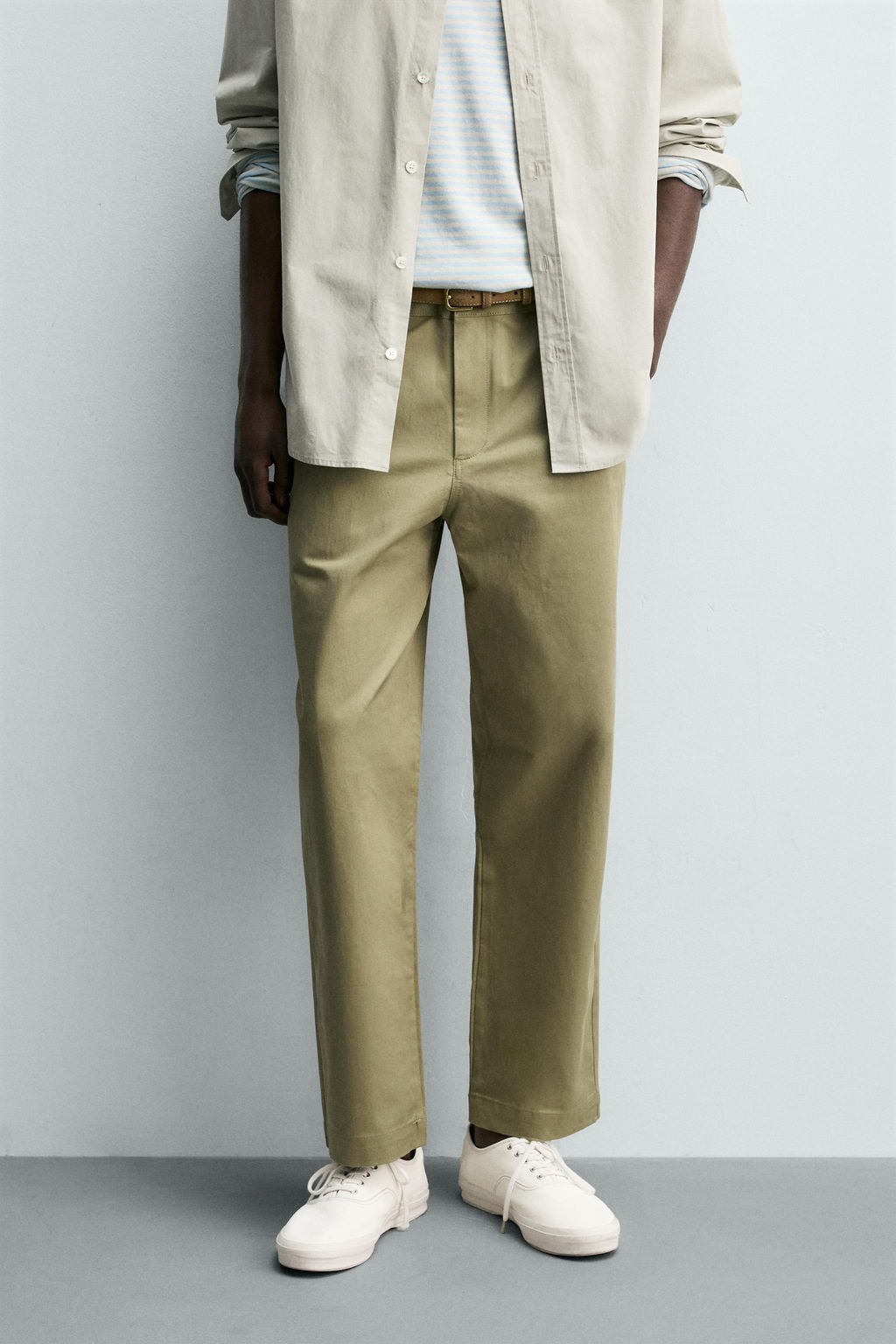 PANTAL?N CHINO STRAIGHT FIT / Verdoso - Zara фото 2