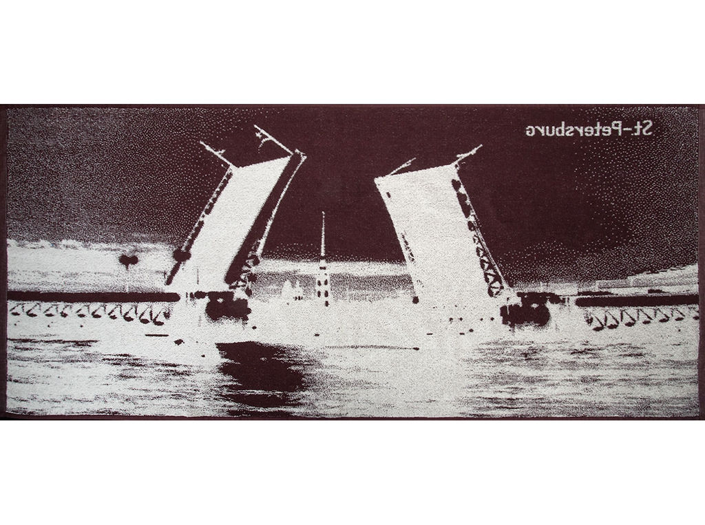 6с102.411ж1 Питер (шоколад) Полотенце махровое 67х150см