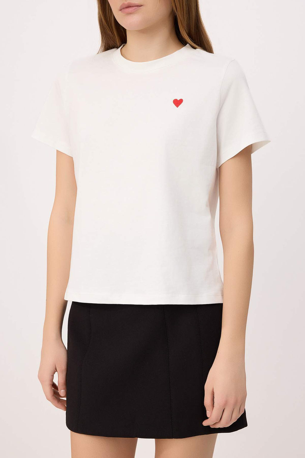 Sar? Regular/Normal Kal?p K?sa Kollu Nak?sl? Tok %100 Pamuk Orme T-shirt TWOSS26TS00232 - Trendyolmilla фото 7