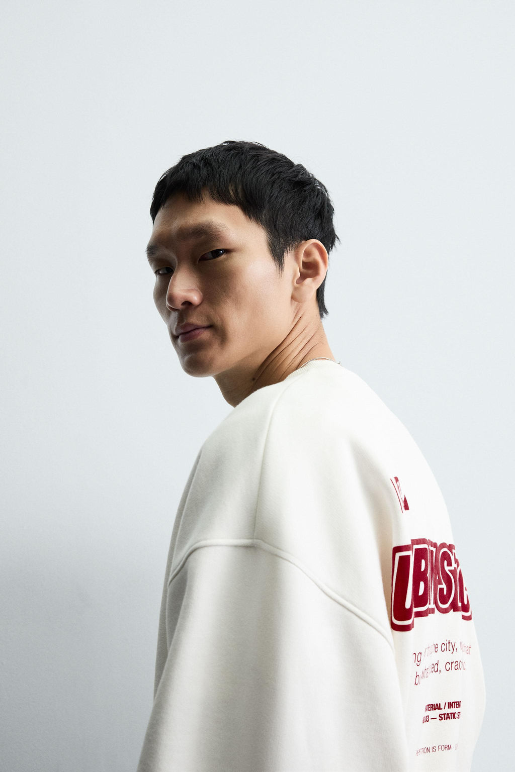 PRINTED SLOGAN SWEATSHIRT