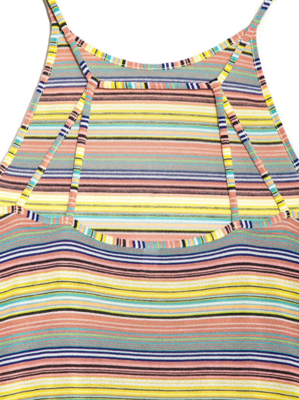 CONTE Облегающее платье миди на тонких бретелях LPL 922-1 yellow stripes yellow stripes