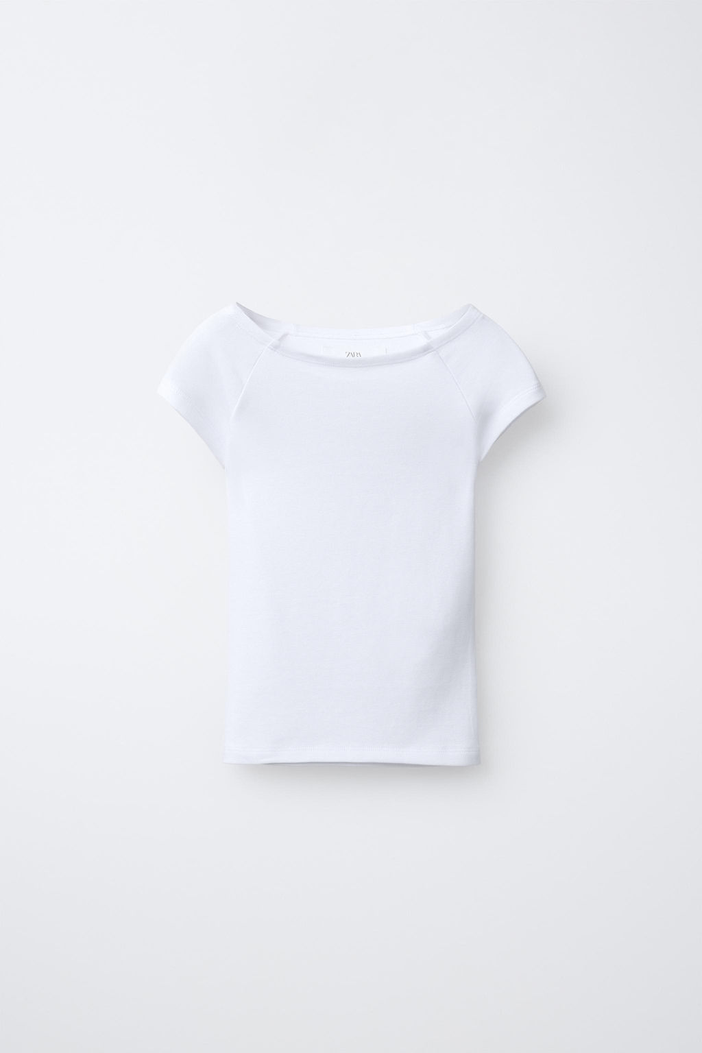 CAMISETA LISA CON MODAL / Blanco - Zara фото 3