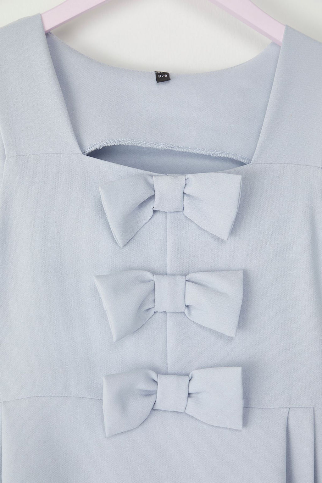 Pembe Kurdele Detayl? Mini Me Anne-K?z Bayraml?k Dokuma Elbise TKDSS25EL00046 - Trendyolmilla фото 16