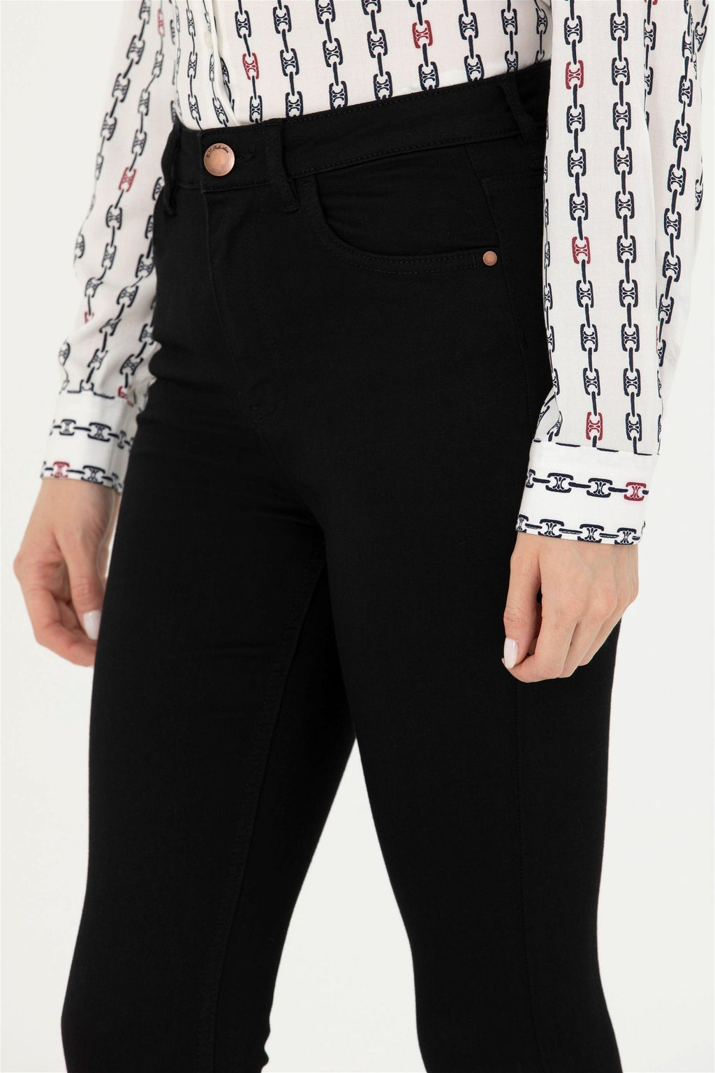 Женские черные джинсовые брюки - U.s. polo assn фото 6