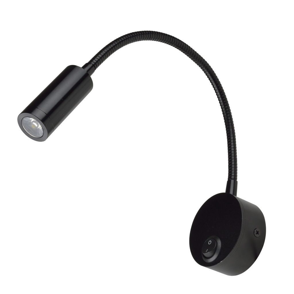 ULT-F21-3W/4000K IP20 BLACK Светильник светодиодный настенный гибкий для интерьерного освещения. 85-265В. Белый свет (4000К). Черный. TM Uniel