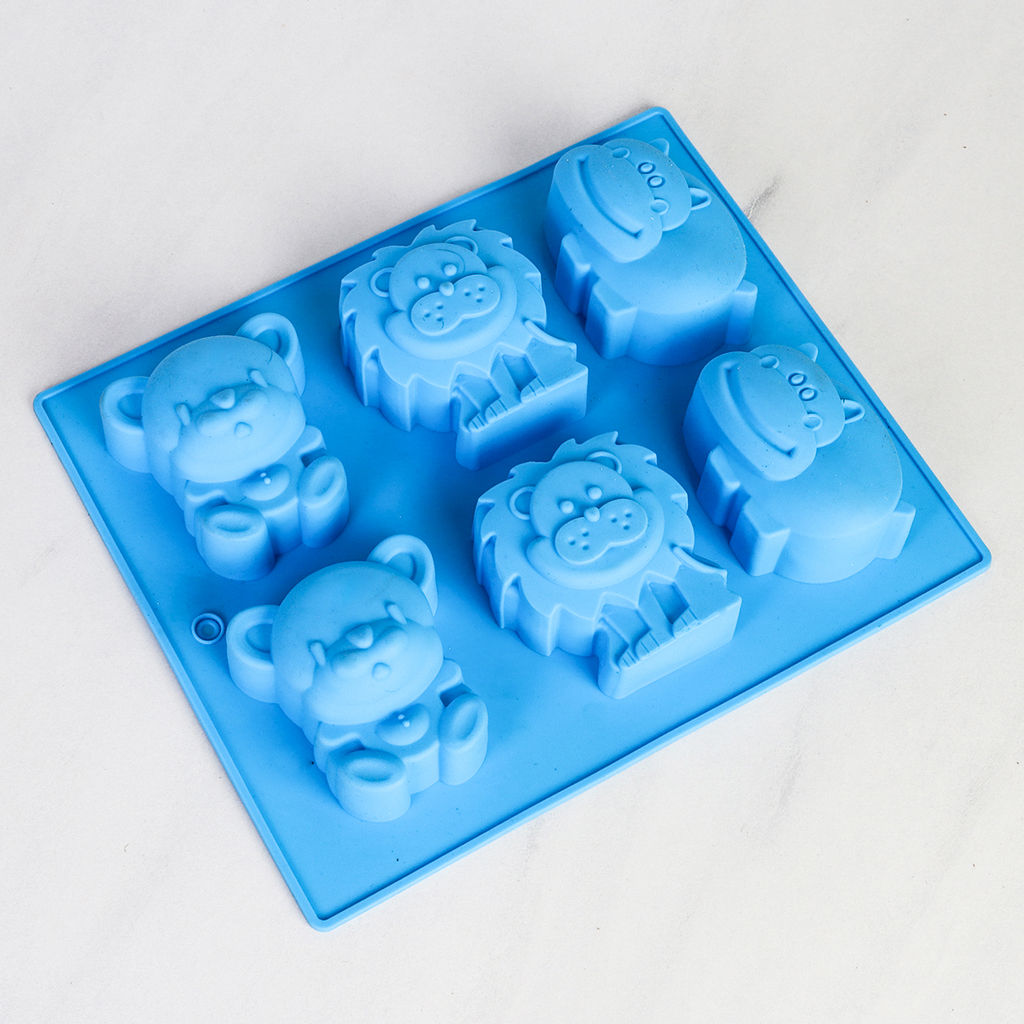 Форма для выпечки 6 ячеек силиконовая Зверята/ HL-108 /уп 200/23.5*20*4/0,13 - Галеонтрейд фото 7