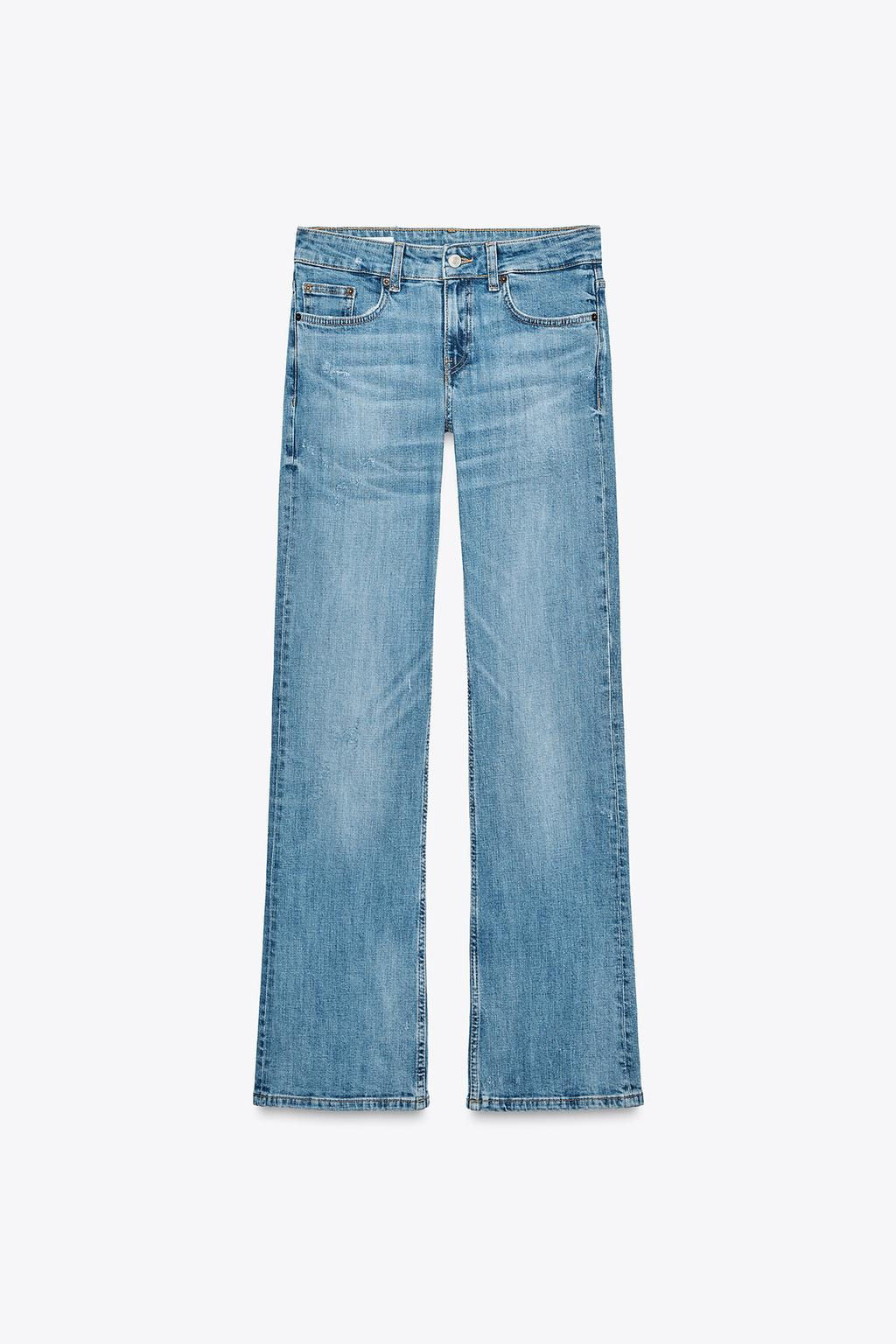 TRF LOW-RISE BOOTCUT JEANS - Zara фото 6