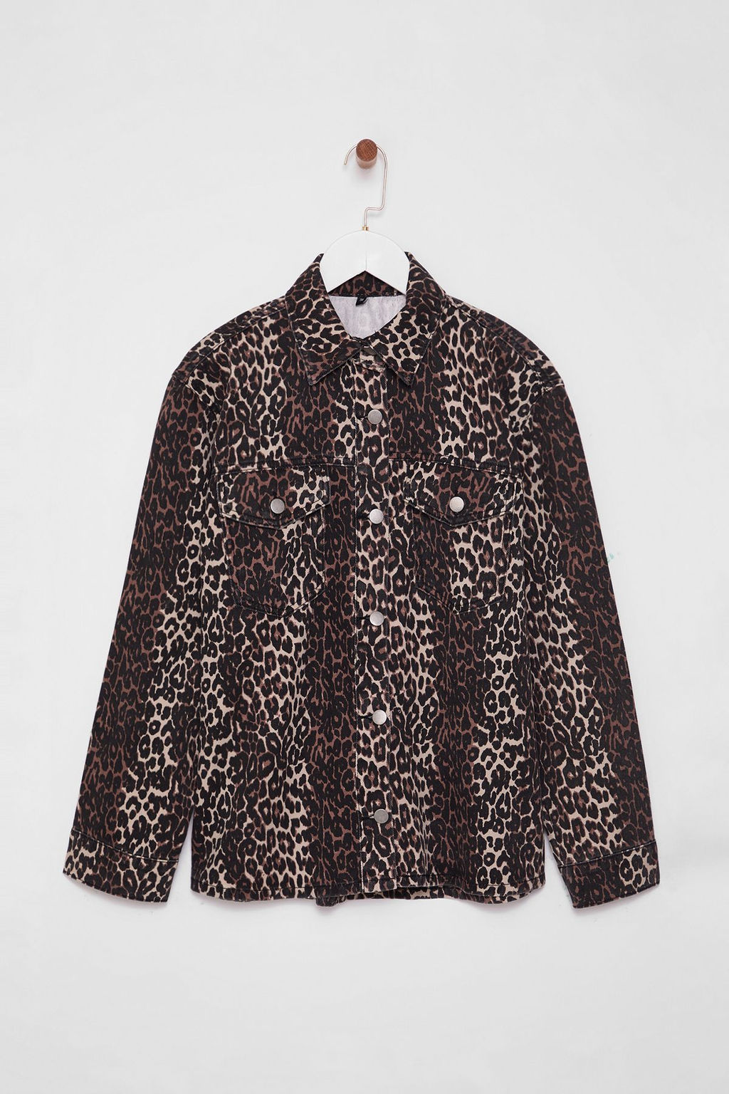 TRENDYOLMILLA Cok Renkli Animal Leopar Desen Dokuma Blazer Ceket TWOAW25BC00042  фото 6