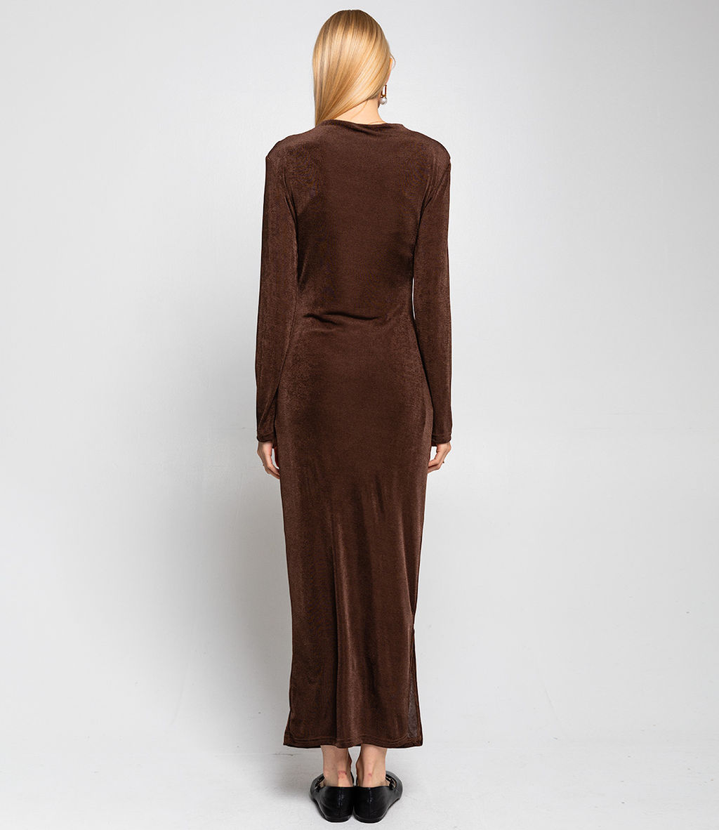 Платье #КТ1074, шоколадный - Dommod фото 5