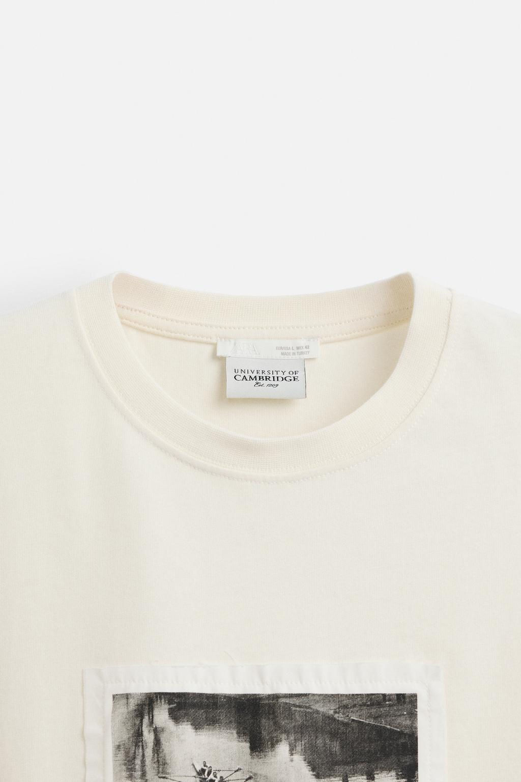 CAMBRIDGE PHOTOGRAPHIC PRINT T-SHIRT - Zara фото 8