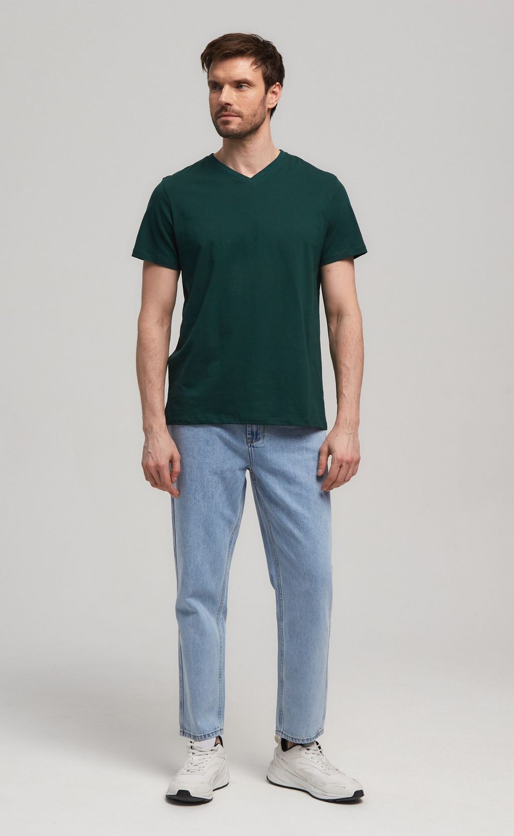 Футболка F111-6000b-V d.green - Fine joyce фото 4