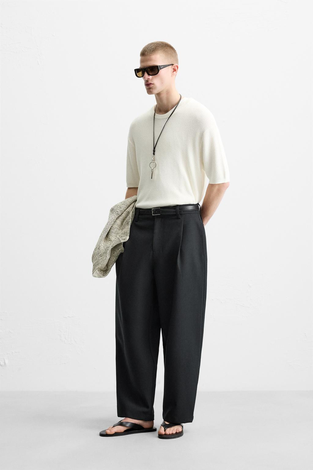 TEXTURED KNIT T-SHIRT - Zara фото 4