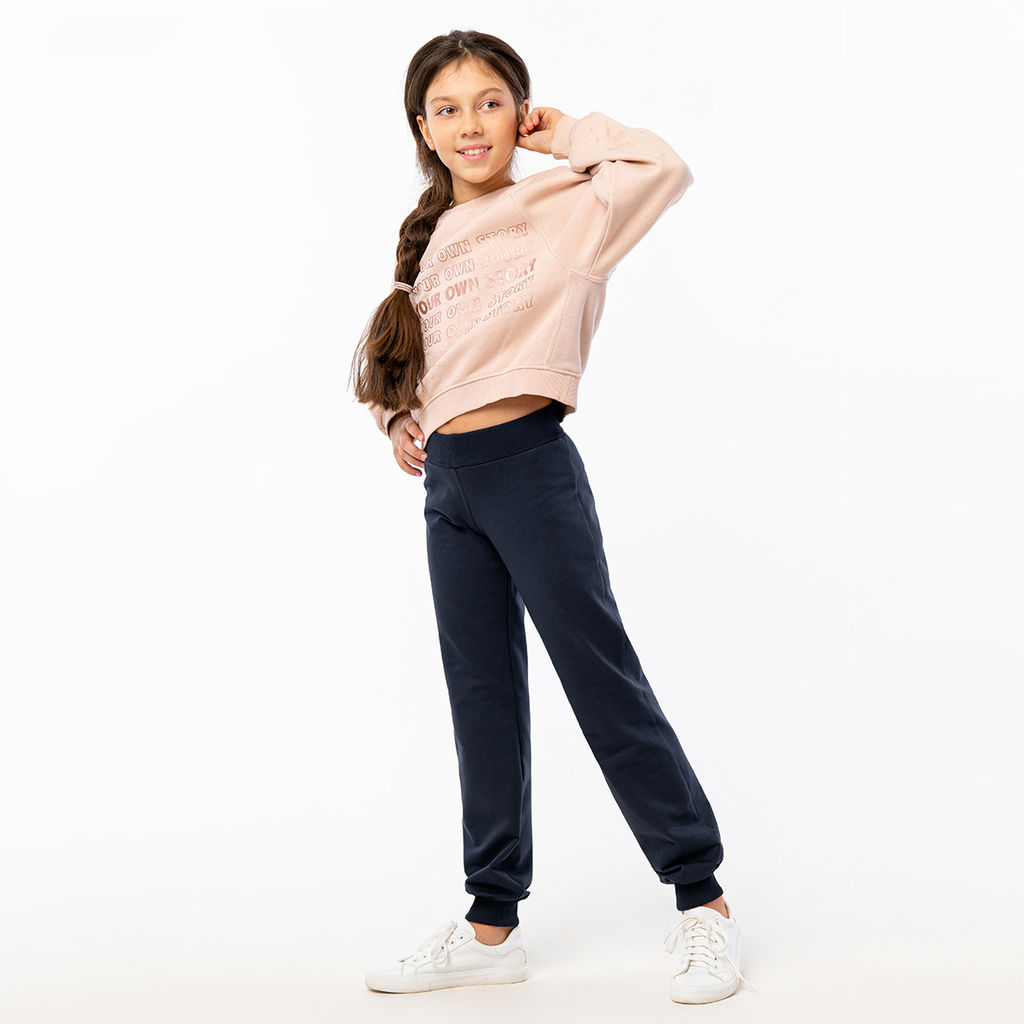 RODOS Брюки для девочки М-140д (М) Графит