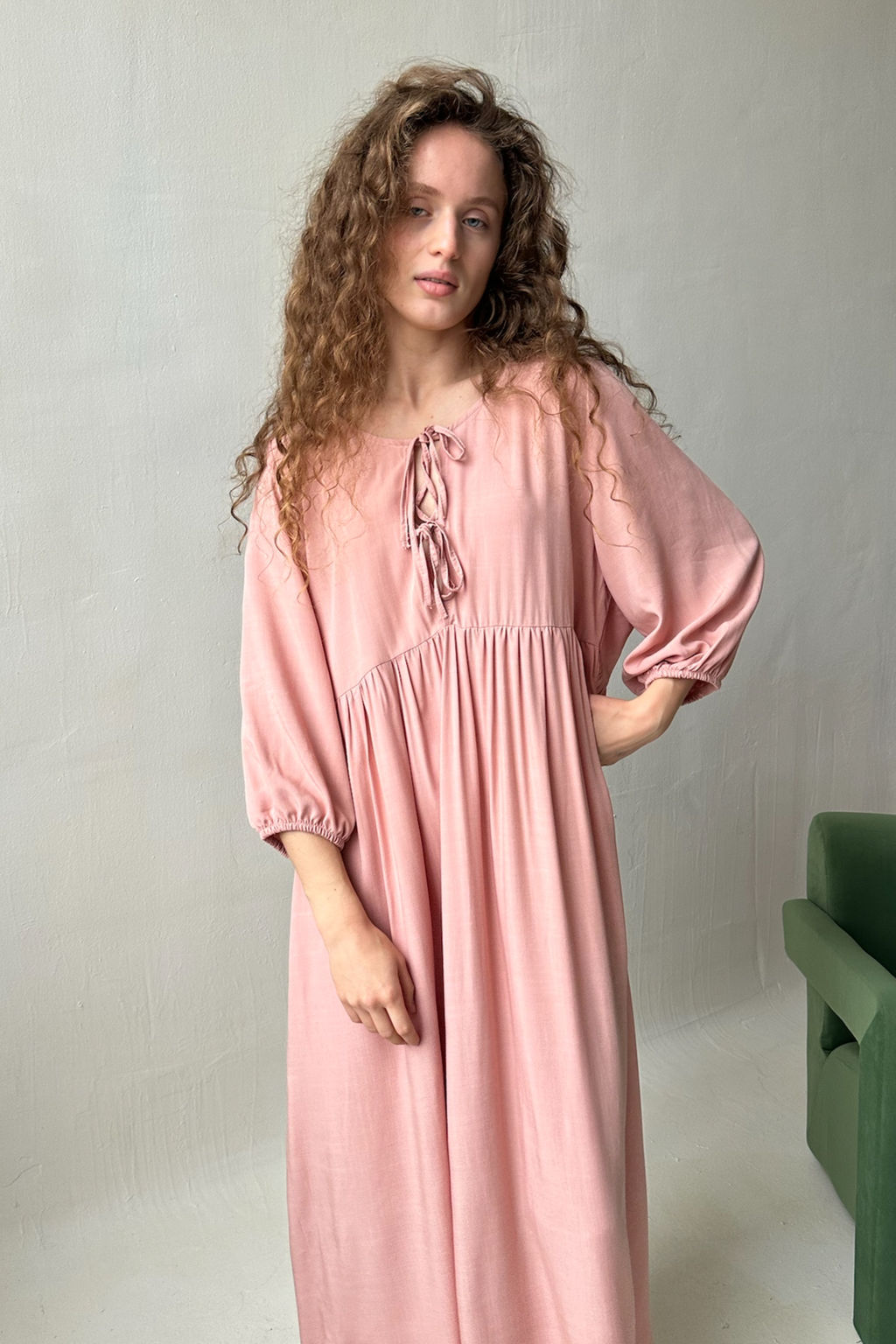 Платье женское MOON085/08/Пудровый